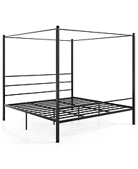 Sugift Metal Canopy Bed Frame with Durable Slat Support