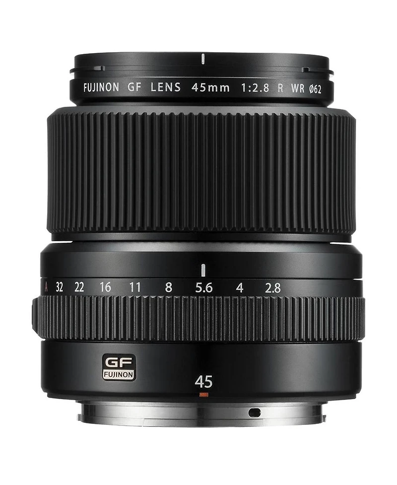 Fujifilm Gf 45mm f/2.8 R Wr Lens, Bundle with Vanguard Veo 3 Go 235AB 23mm 5-Section Aluminum Travel Tripod with T-50 Ball Head, ProOptic Cleaning