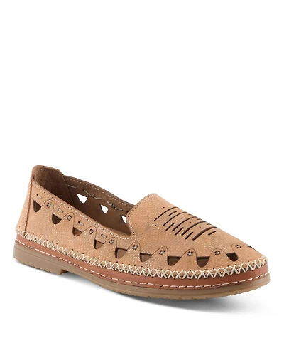 Spring Step Anoura Women s Leather Slip-on with Laser-cut Style and Comfort