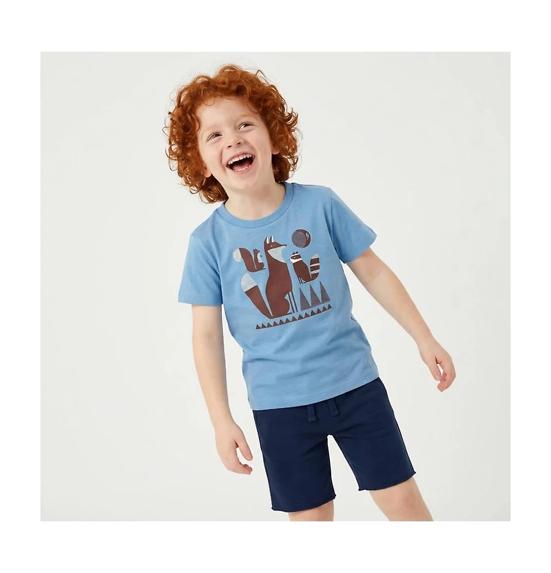 Mightly Kids Fair Trade Organic Cotton Graphic Short Sleeve T-Shirt