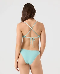 Roxy Juniors' Beach Classics Athletic Triangle Bikini Top