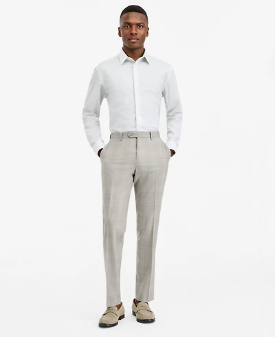 Ted by Baker Men's Modern-Fit Gray Plaid Suit Separate Pants