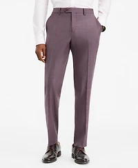 Ted by Baker Men's Modern-Fit Purple Solid Suit Separate Pants