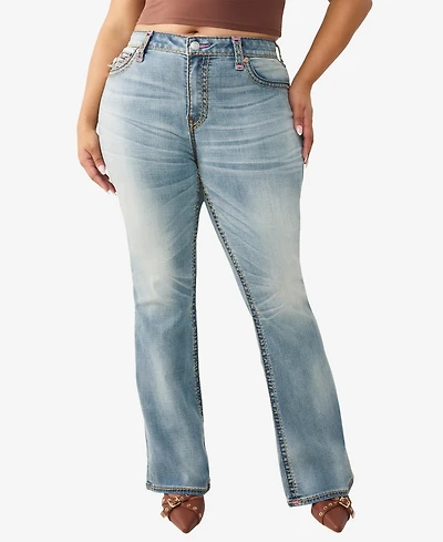 True Religion Plus Becca Mid-Rise Bootcut Jeans
