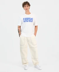 Hugo Boss Men's Nierofix Cotton Graphic Regular-Fit T-Shirt