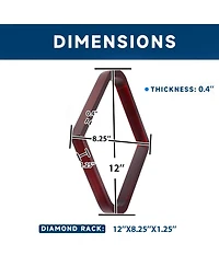 Gse Games & Sports Expert Solid Wood 8 Ball Triangle and 9 Diamond Pool Racks for 2 1/4" Balls