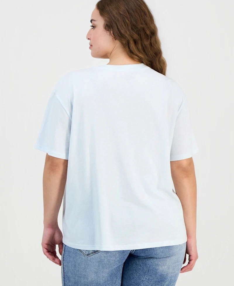 Rebellious One Trendy Plus New York Skyline Short-Sleeve Tee