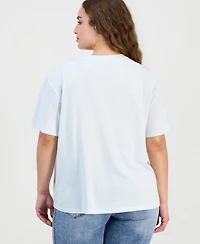 Rebellious One Trendy Plus New York Skyline Short-Sleeve Tee