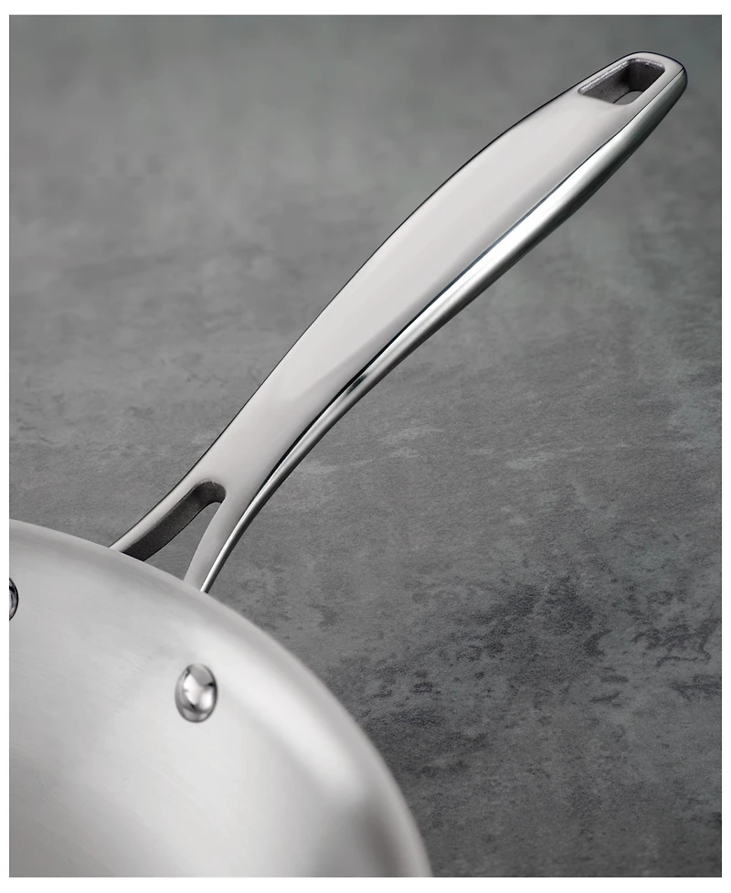 Tramontina Signature Tri-Ply Clad Stainless Steel 12-Inch Large Frying Pan, Induction-Ready Skillet