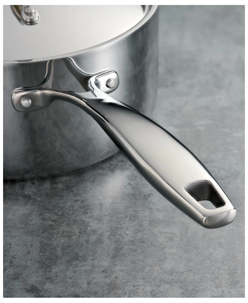 Tramontina Signature 3-Quart Tri-Ply Clad Stainless Steel Sauce Pan with Lid