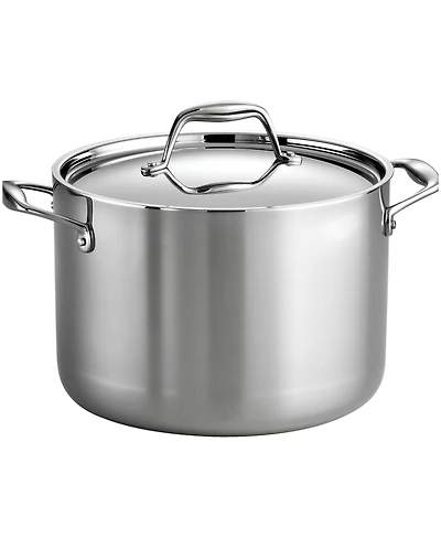 Tramontina Signature 8-Quart Tri-Ply Clad Stainless Steel Stock Pot with Lid