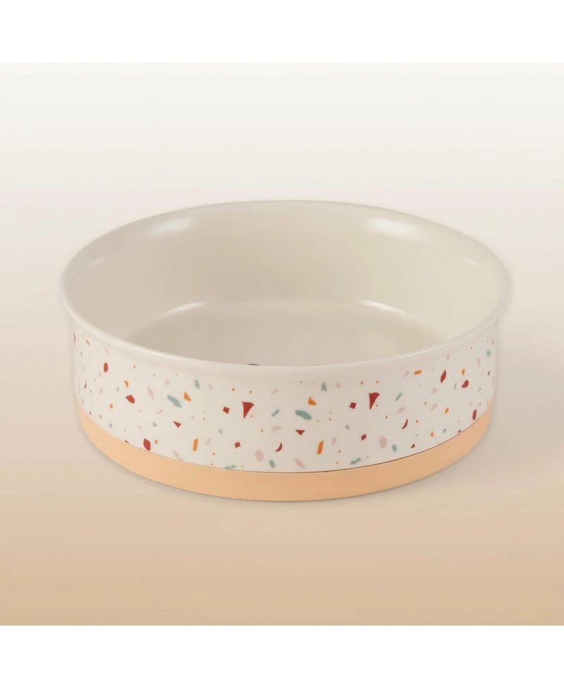 Aronkl Ceramic Pet Bowls Set of 2 Non-Slip Dishwasher Safe for Cats Dogs