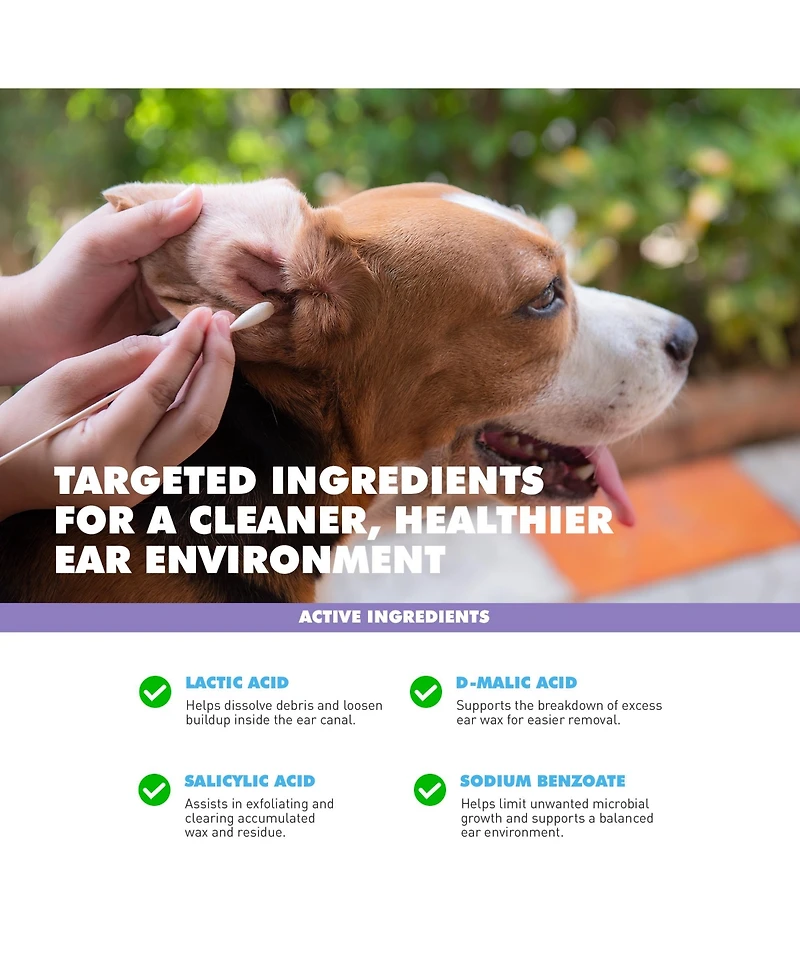 Ubavet Ubasan Ear Cleansing Solution for Dogs & Cats – (4 fl oz / 120ml)