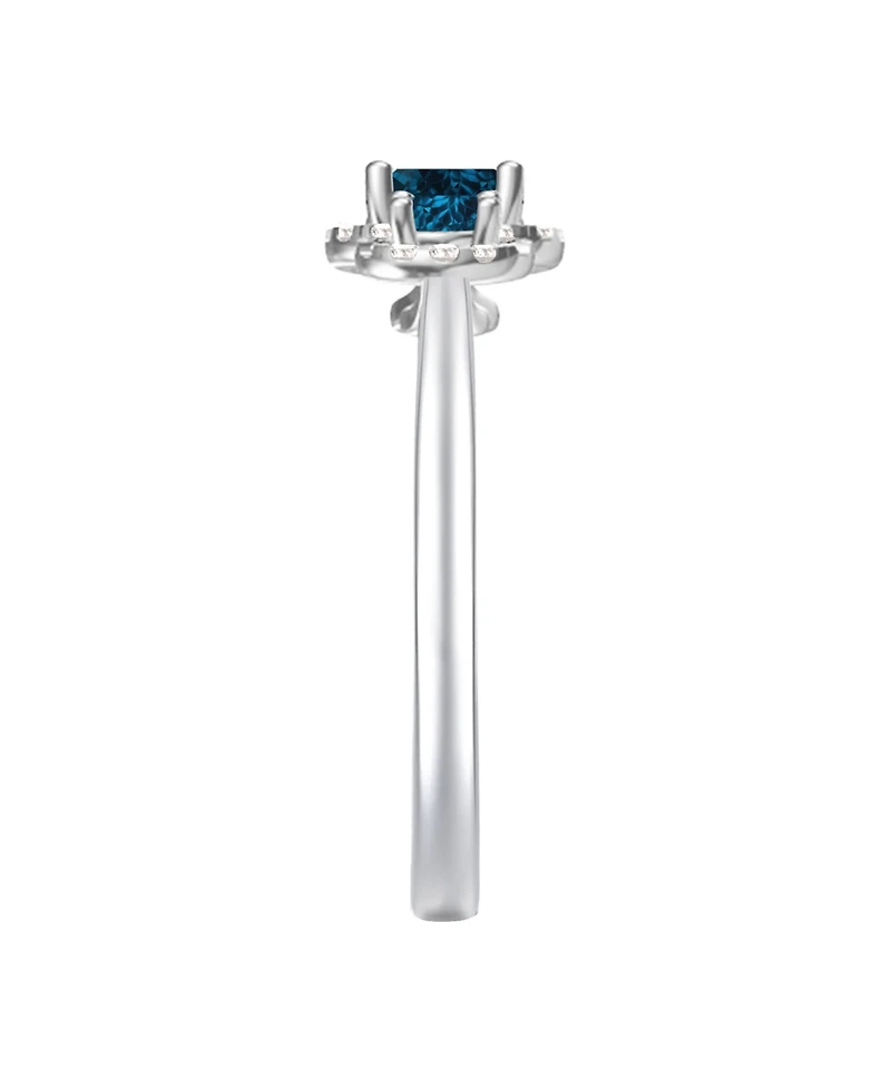 Macy's Lab Grown Opal (1/4 ct. t.w.) & White Sapphire (1/6 Ring 14k Gold Over Sterling Silver (Also Available Multi-Stones)