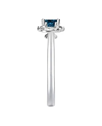 Macy's Lab Grown Opal (1/4 ct. t.w.) & White Sapphire (1/6 Ring 14k Gold Over Sterling Silver (Also Available Multi-Stones)