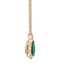 Macy's Citrine (3/4 ct. t.w.) & Lab Grown White Sapphire (1/4 Necklace 14k Gold Over Sterling Silver (Also Available Multi-Stones)