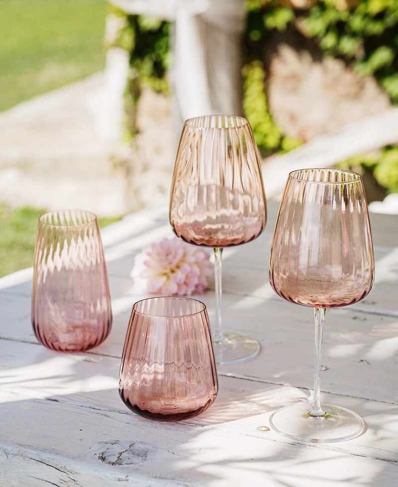 Vietri Francesca Blush Water Glass