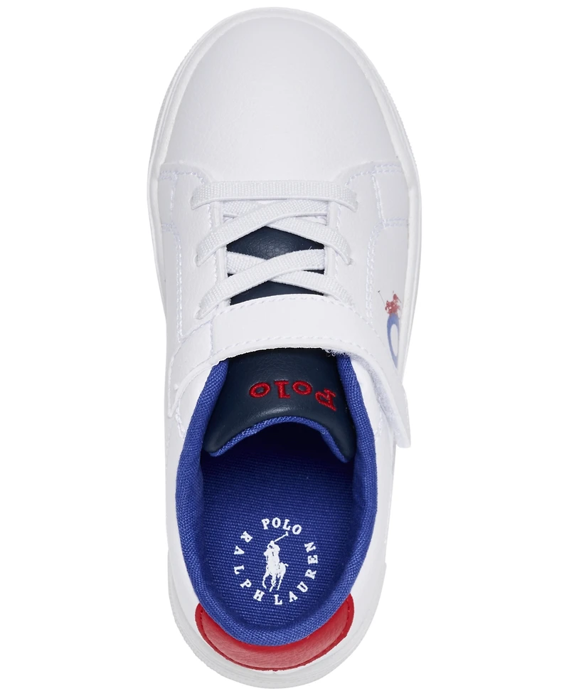 Polo Ralph Lauren Toddler Sutton Graphic Fastening Strap Casual Sneakers from Finish Line