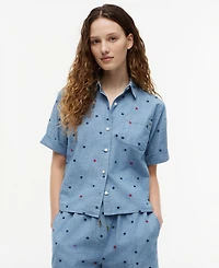 Tommy Hilfiger Women's Star Printed Short-Sleeve Shirt