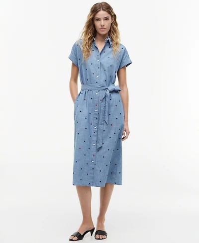 Tommy Hilfiger Women's Star Printed A-Line Dress
