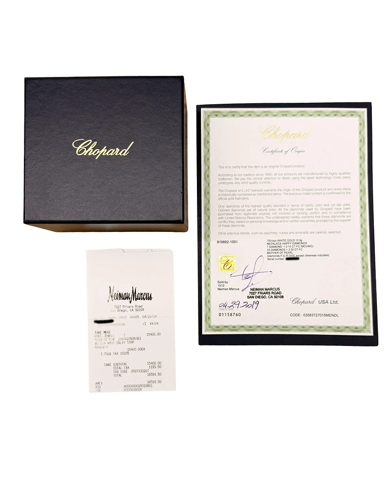 Pre Owned Chopard White Gold Diamond Happy Dreams Necklace