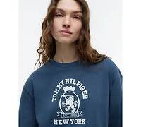 Tommy Hilfiger Women's Dye Crest Boxy Crewneck T-Shirt