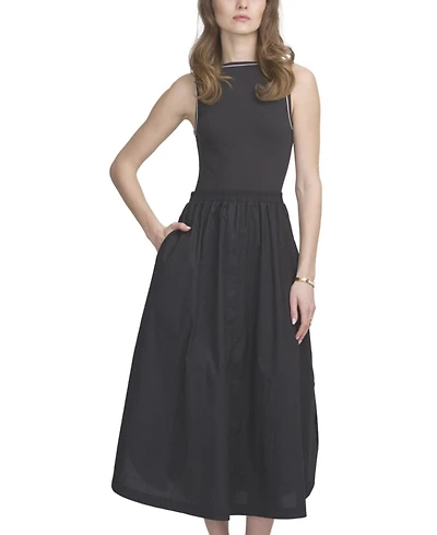 Elle Collection Women's Mix Media Tank Dress