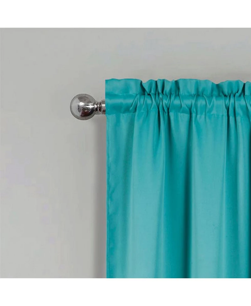 Rt Designers Collection 100% Polyester Twilight Blackout Rod Pocket Curtain Panel