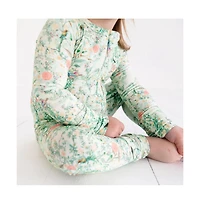 Motette Baby Girls Sage Blossom Bamboo Sleeper