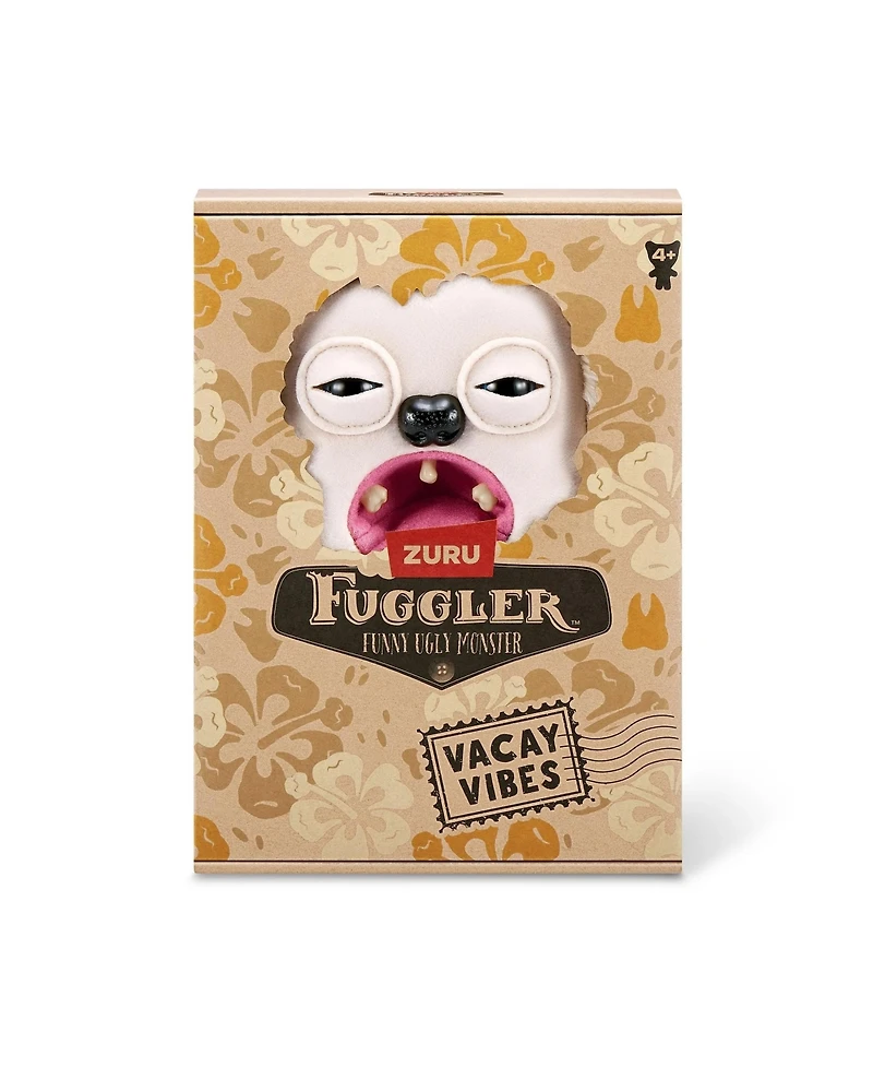 Fuggler Vacay Vibes Hedge Grog Cream Funny Ugly Monster Plush Toy 9 Inch