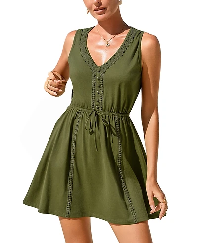 Cupshe Women's Wish Me Luck Mini Beach Dress