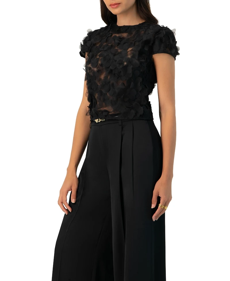 Ivonne Women's Drop Shoulder Fantasy Straight Top