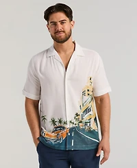 Cubavera Men's Scenic Print Shirt