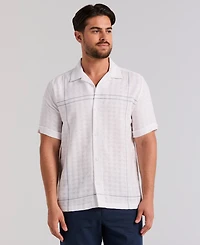 Cubavera Men's Cotton Blend Embroidered Shirt