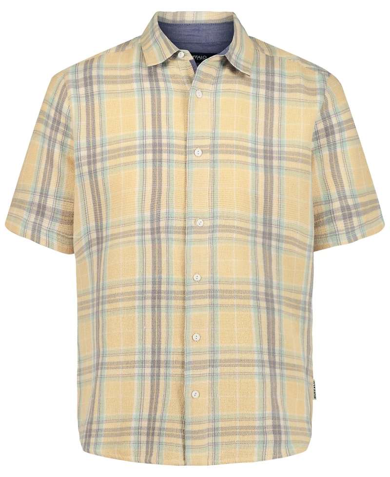 Buffalo David Bitton Men's Sulian Short-Sleeve Plaid Shirt