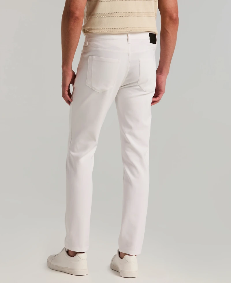 Perry Ellis Men's Double-Weave Slim-Fit 5-Pocket Pants