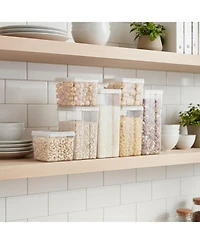 Iris Food Storage Containers with Flip-Top Lid, Stackable Pantry and Kitchen Containers, 8 Pack Combo