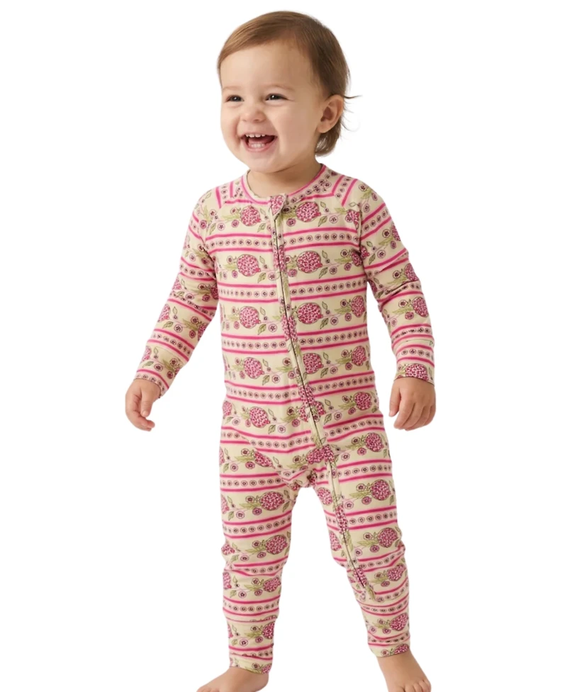 Motette Baby Girl's Pomegranate Soiree Bamboo Sleeper