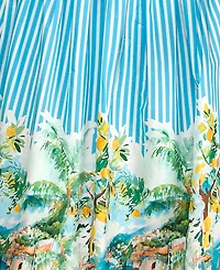 Invitee Women's Square Neck Drop Waist Midi Dress