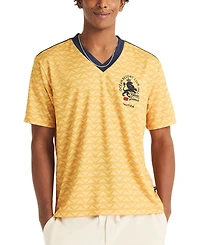 Nautica Men's Shadow Printed Birdseye V-Neck T-Shirt
