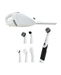 Pursonic Deep Cleaning Duo Bundle: Cordless Power Scrubber Cleaning Brush Pursonic Car Vacuum Cleaner