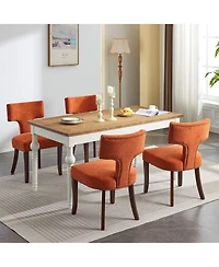 Rainsken Modern Wooden Dining Chairs Set of 2