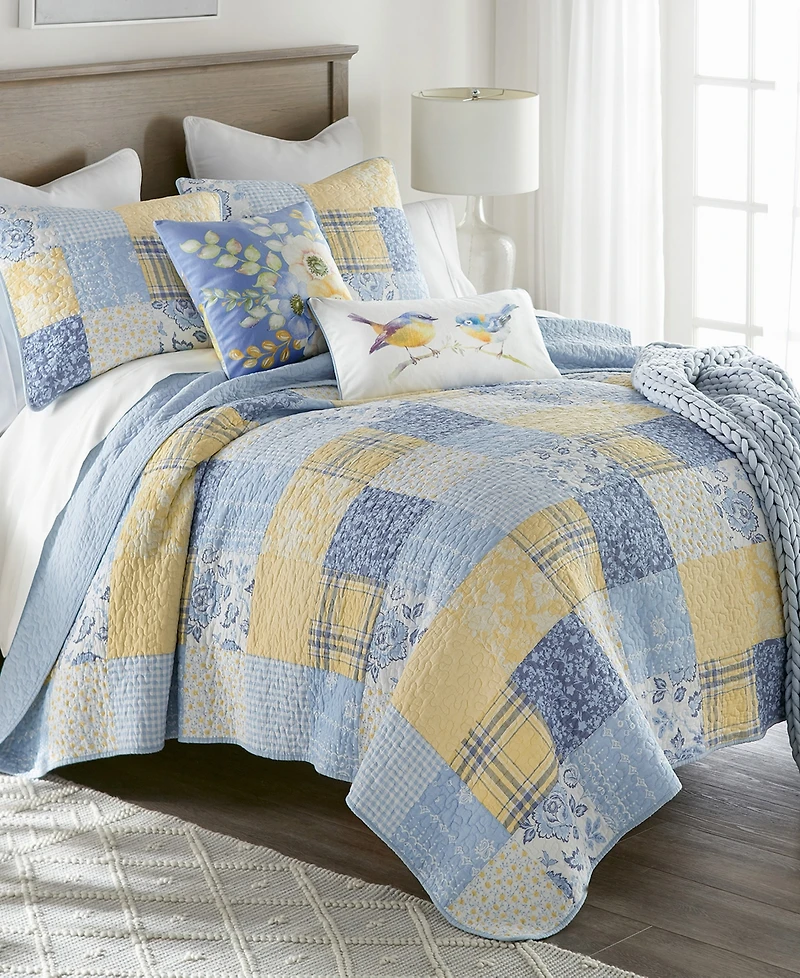 Donna Sharp Spring Flowers 3-Pc. Quilt Set, King