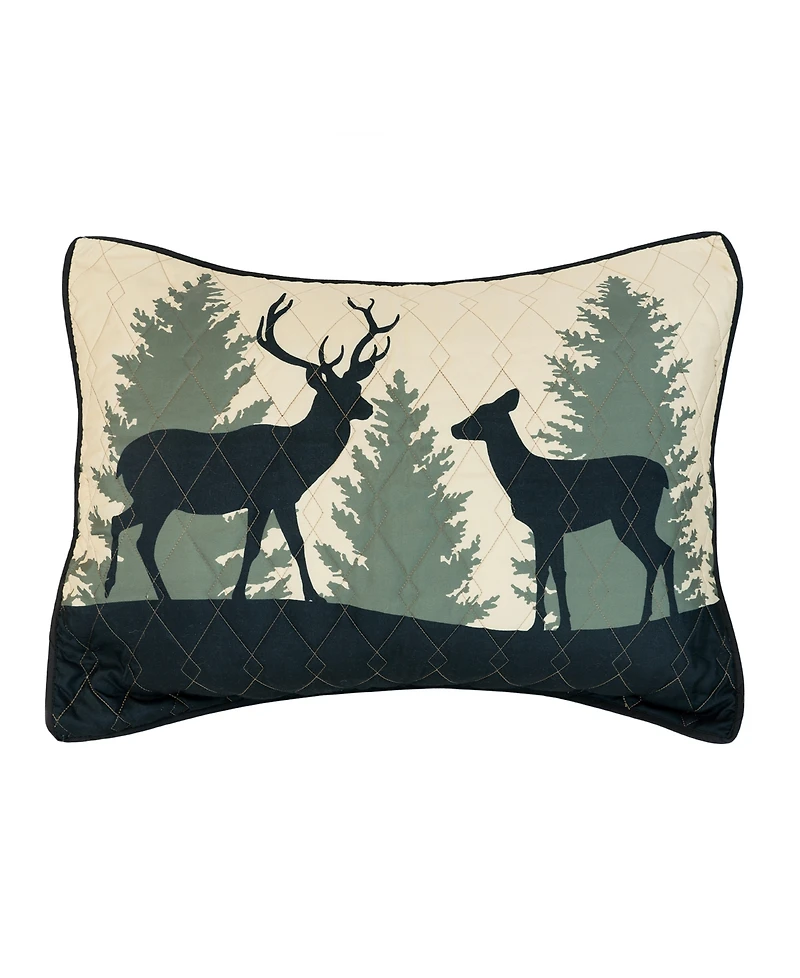 Donna Sharp Deer Walk Tranquil 3-Pc. Quilt Set