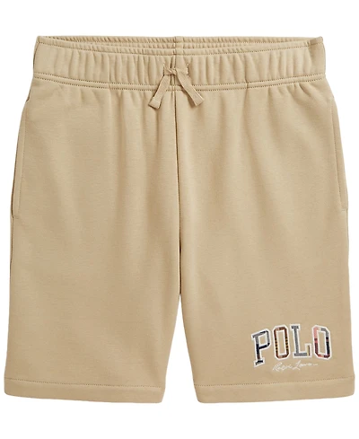 Polo Ralph Lauren Boys' 8-20 Madras-Logo French Terry Shorts