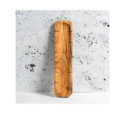 Gharyan Stoneware, Olive Wood Bread Slicing Board