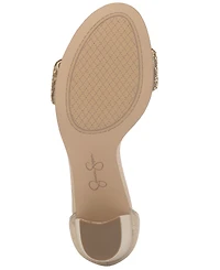 Jessica Simpson Women's Sahino Block Heel Rhinestone Dress Sandals