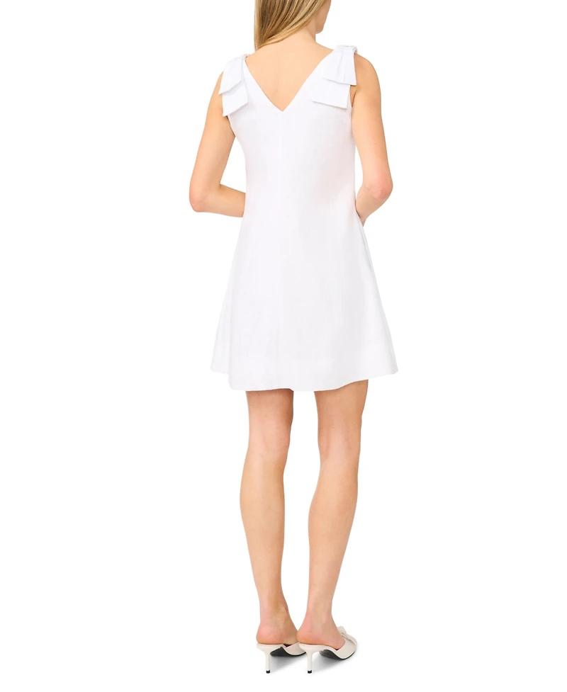 CeCe Women's V-Neck A-Line Mini Dress