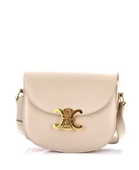 Pre-Owned Celine Triomphe Besace Clea Flap Bag Leather