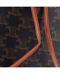 Pre-Owned Celine Clara Bucket Bag Triomphe Coated Canvas